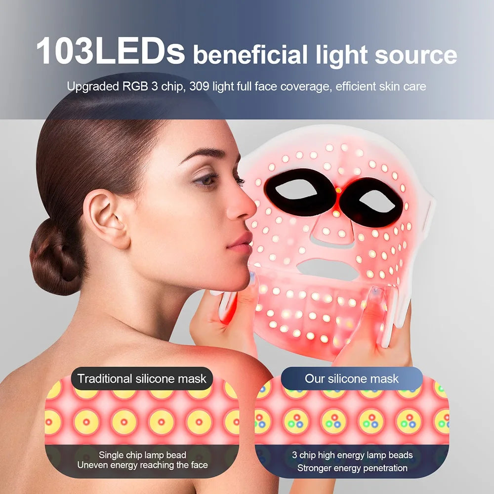 Silicone LED Mask Face