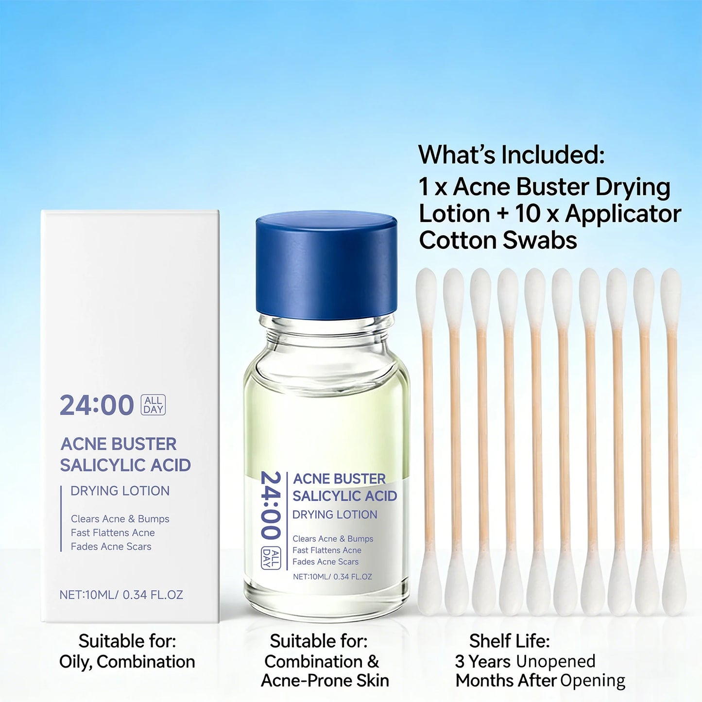 Salicylic Acid Face Serum with Cotton Swab