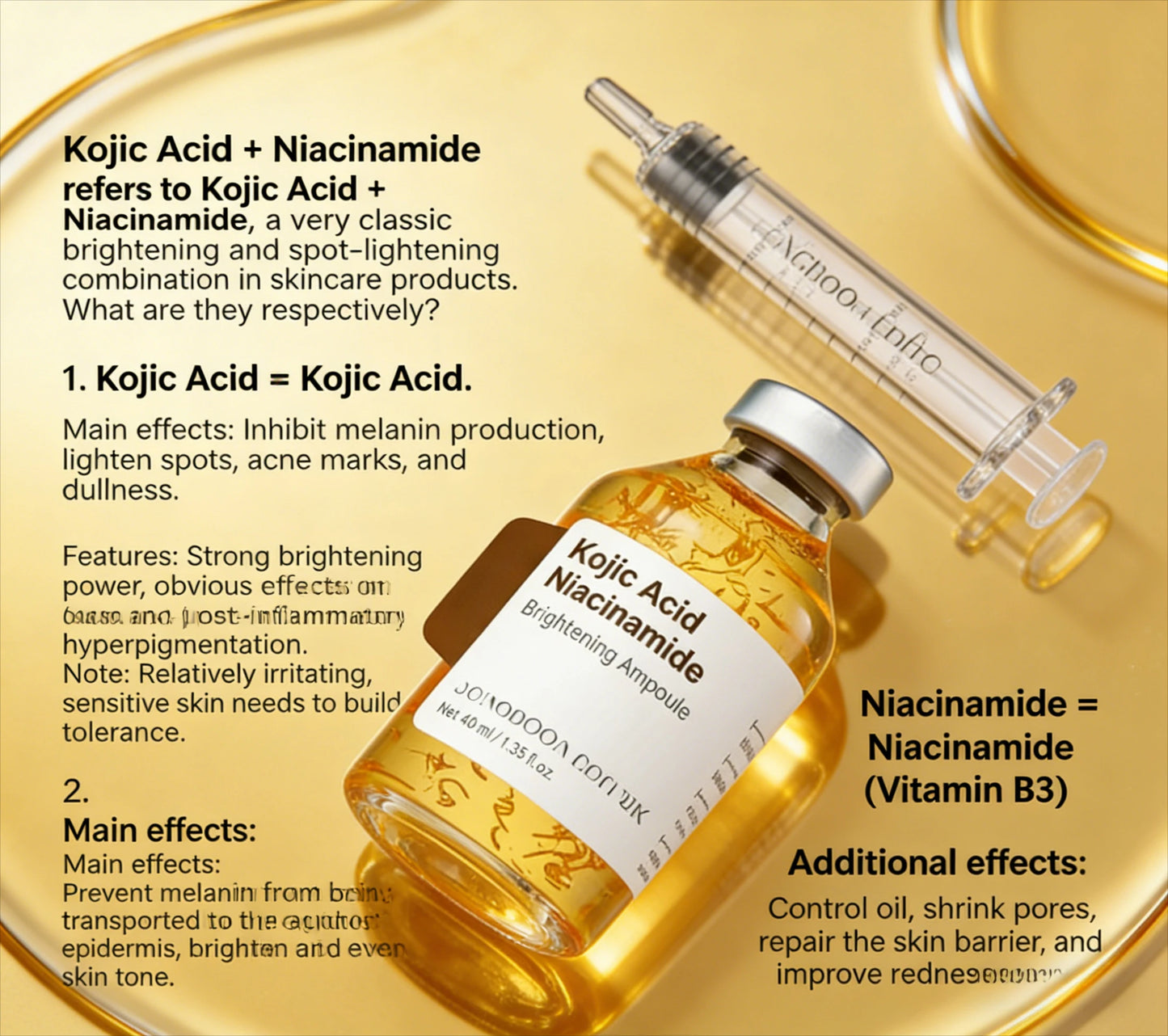 Kojic Acid & Niacinamide Whitening Serum