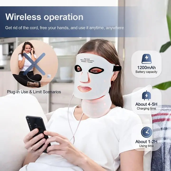 Silicone LED Mask Face