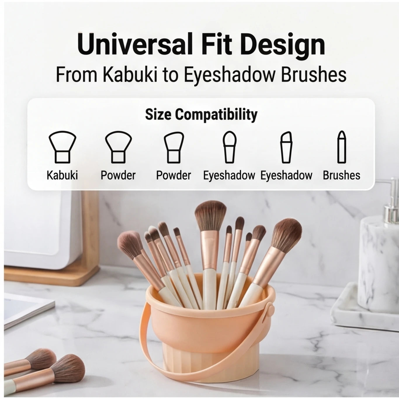 Silicone Makeup Brush Cleaning Bowl